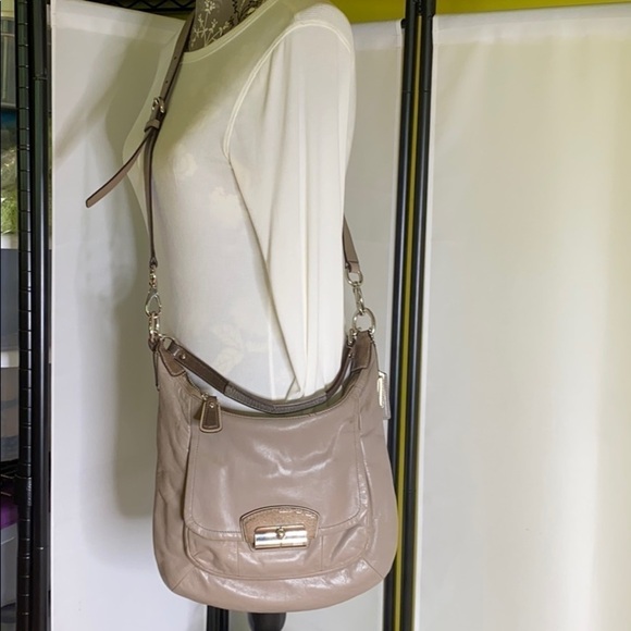 Coach Kristin 19293 Gray Leather Crossbody Bag - Picture 5 of 14